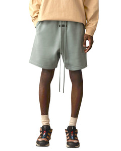 Essentials Fear of God Fleece Sweatshorts in Sycamore (2023) - Bisy Clothing