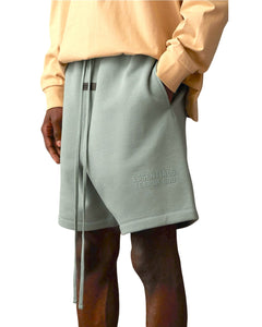 Essentials Fear of God Fleece Sweatshorts in Sycamore (2023) - Bisy Clothing