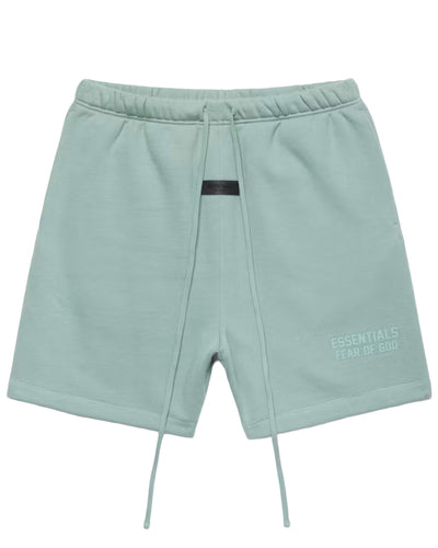 Essentials Fear of God Fleece Sweatshorts in Sycamore (2023) - Bisy Clothing