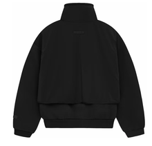 Load image into Gallery viewer, Essentials Fear of God Half Zip Mockneck Sweater in Jet Black (2024) - Bisy Clothing