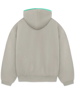 Essentials Fear of God Hooded Jumper in Seal - Bisy Clothing