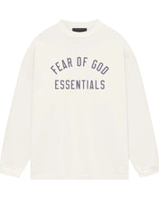 Load image into Gallery viewer, Essentials Fear of God Jersey Crewneck Long Sleeve T-Shirt in Shell White - Bisy Clothing