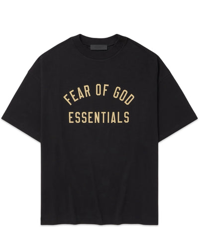 Essentials Fear of God Jersey Crewneck T-Shirt in Black - Bisy Clothing