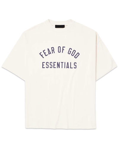Essentials Fear of God Jersey Crewneck T-Shirt in Shell White - Bisy Clothing