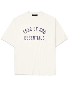 Essentials Fear of God Jersey Crewneck T-Shirt in Shell White - Bisy Clothing