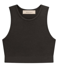 Essentials Fear of God Sports Tank Sleeveless in Off Black - Bisy Clothing