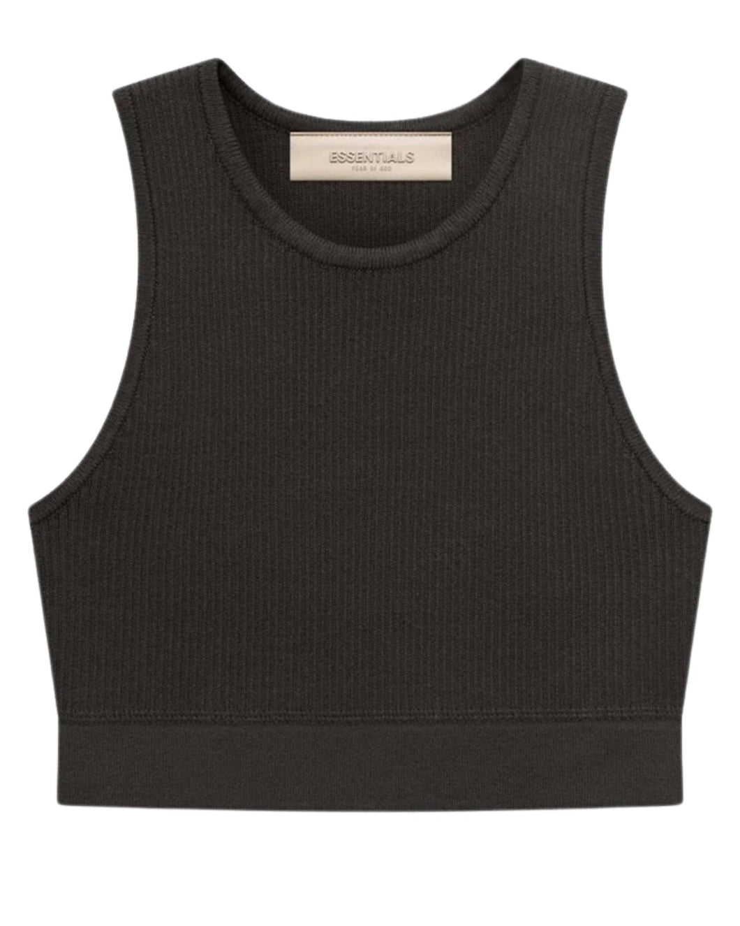 Essentials Fear of God Sports Tank Sleeveless in Off Black - Bisy Clothing