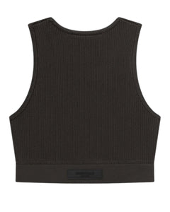 Essentials Fear of God Sports Tank Sleeveless in Off Black - Bisy Clothing