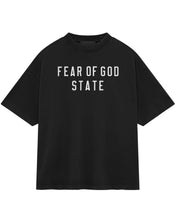 Load image into Gallery viewer, Essentials Fear of God State Heavy Crewneck Short Sleeve T-Shirt in Black - Bisy Clothing