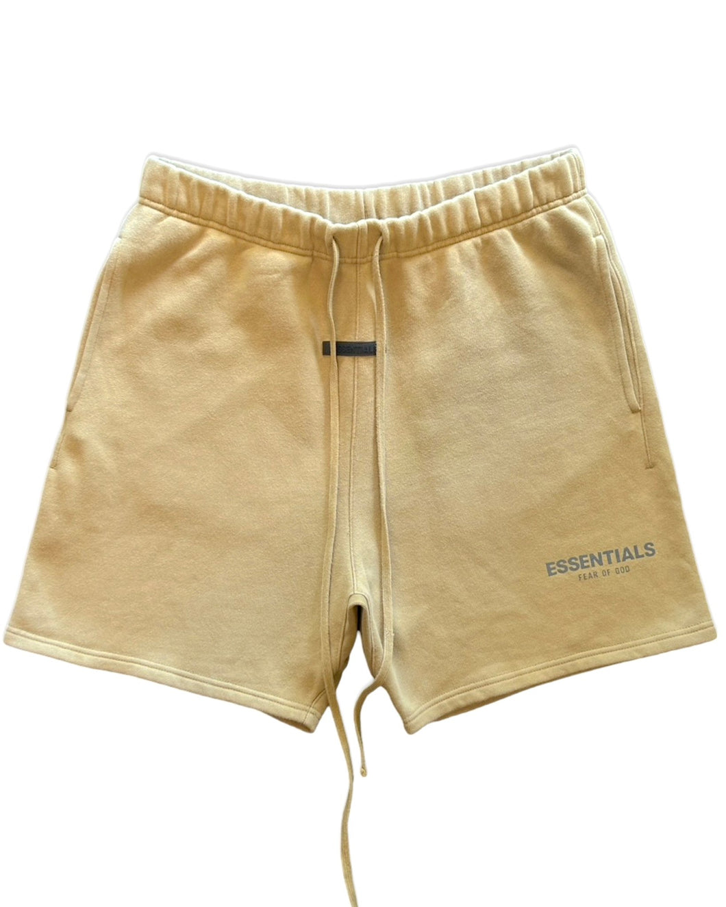 Essentials Fear of God Sweatshorts in Amber (2021) - Bisy Clothing