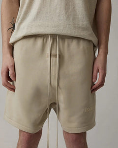 Essentials Fear of God Sweatshorts in Wheat (2022) - Bisy Clothing