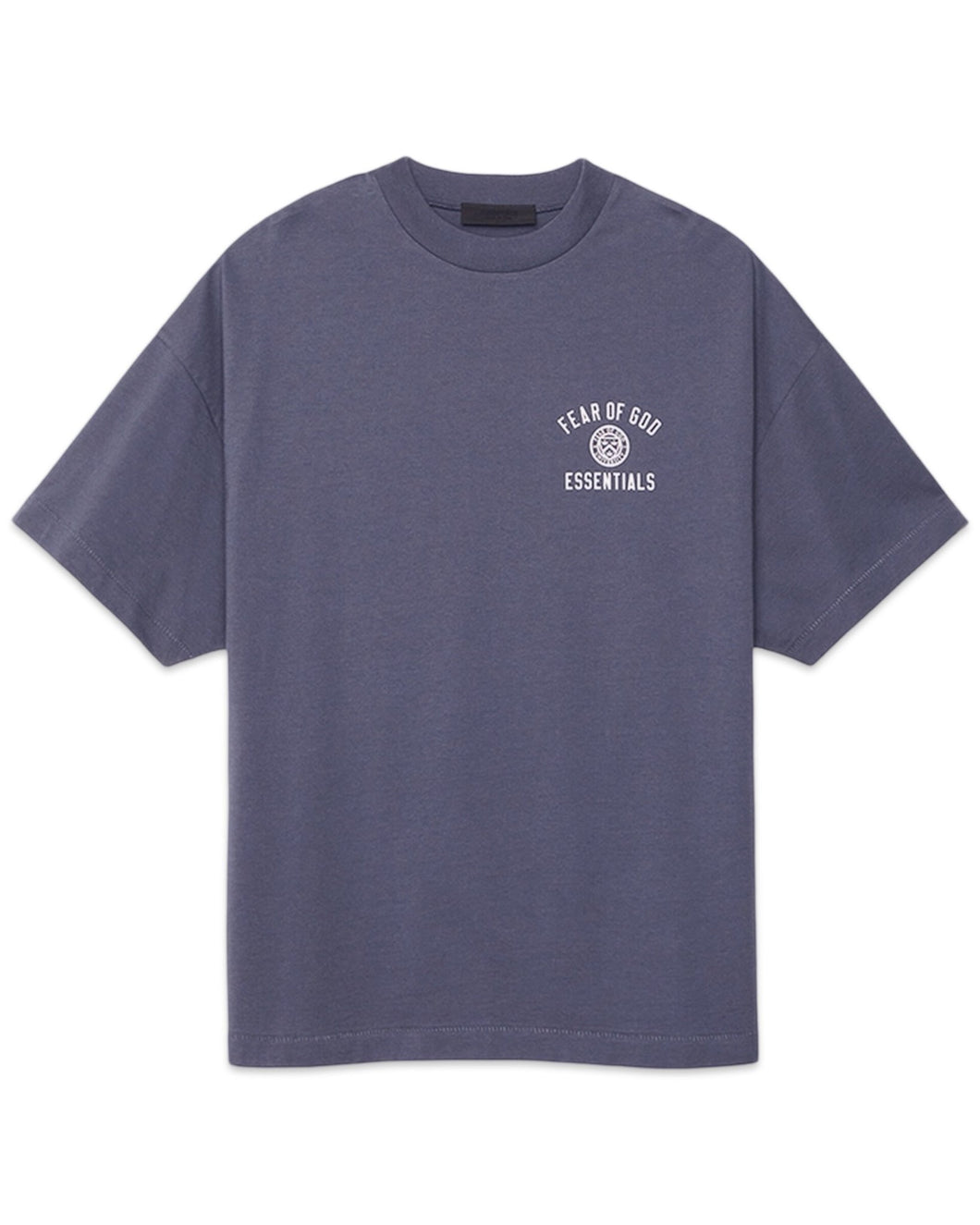 Essentials Fear of God 'University' Jersey Crewneck T-Shirt in Marine (2024) - Bisy Clothing