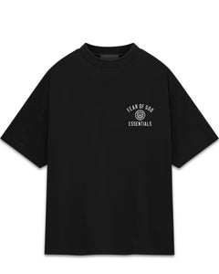 Essentials Fear of God 'University' Jersey T-Shirt in Black (FW 24) - Bisy Clothing