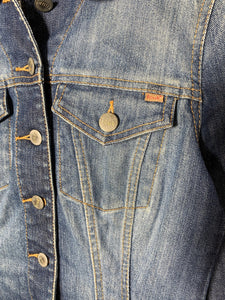 FCUK Size 8 French Connection Denim Button Jacket Womens JUN3821 - Bisy Clothing