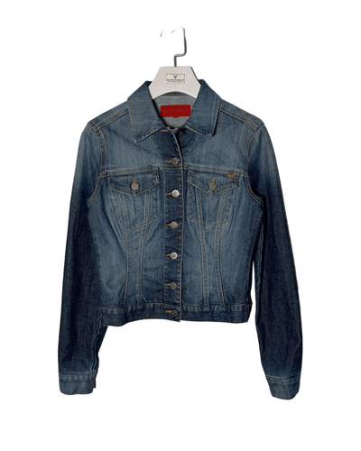 FCUK Size 8 French Connection Denim Button Jacket Womens JUN3821 - Bisy Clothing