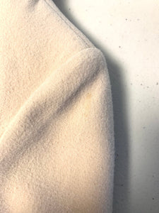 FENDI Cream Zip Cashmere Fleece Jacket in Beige Authentic APR1922 - Bisy Clothing