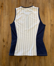 Load image into Gallery viewer, FILA Size L 1/4 Zip Pin Stripe Tight Gym Stretch Tank Top Womens MAR9521 - Bisy Clothing