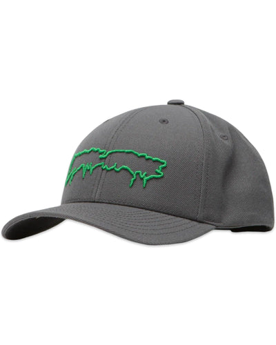 Fucking Awesome Drip Logo Snapback Cap in Charcoal - Bisy Clothing