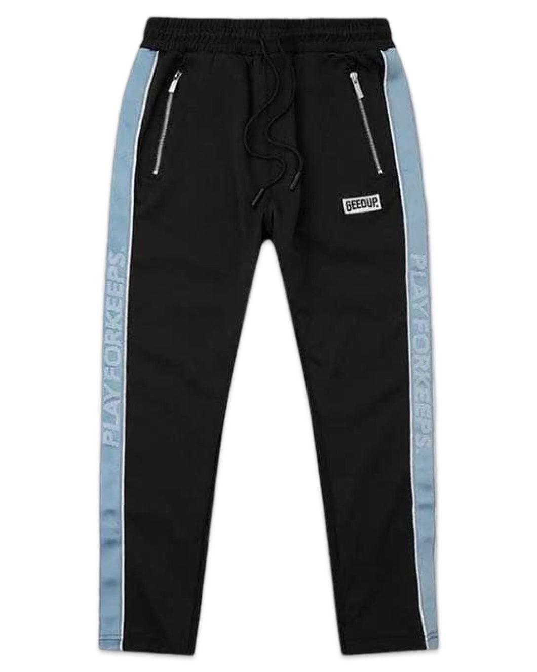 Geedup Core PFK Tracksuit Black/Blue Jacket and Trackpants Fullset (2022) - Bisy Clothing