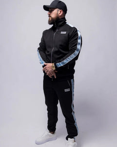 Geedup Core PFK Tracksuit Black/Blue Jacket and Trackpants Fullset (2022) - Bisy Clothing