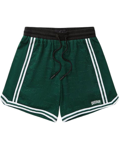 Geedup Emboss Mesh Shorts Forest Green (2024) - Bisy Clothing