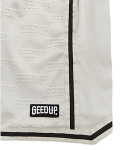 Geedup Emboss Mesh Shorts Stone Grey (2023) - Bisy Clothing