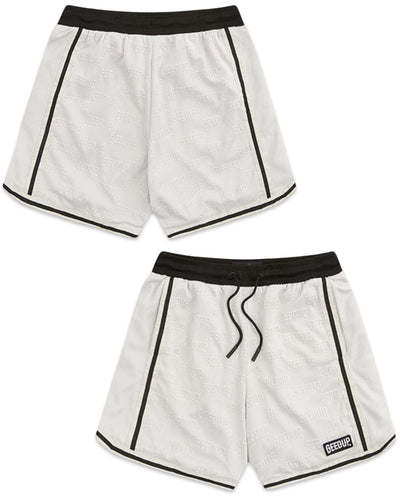 Geedup Emboss Mesh Shorts Stone Grey (2023) - Bisy Clothing