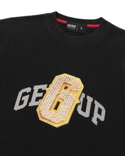 Load image into Gallery viewer, Geedup G Pendant T-Shirt Washed Black and Gold (2025)