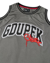 Load image into Gallery viewer, Geedup GDUPFK Basketball Jersey Grey / Red (2025) - Bisy Clothing