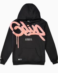 Geedup Handstyle Hoodie in Black / Pink (2022) - Bisy Clothing