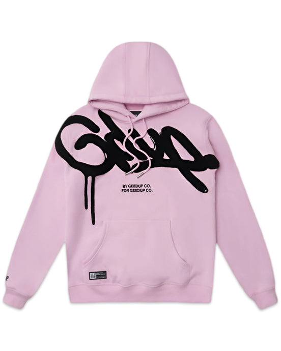 Geedup Handstyle Hoodie Lavender / Black (2025) - Bisy Clothing