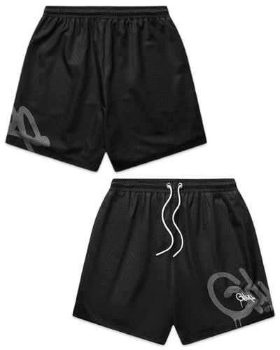 Geedup Handstyle Mesh Shorts Black (2025) - Bisy Clothing