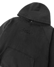 Load image into Gallery viewer, Geedup OG Script Hoodie in Vintage Washed Black - Bisy Clothing