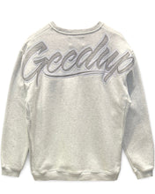 Load image into Gallery viewer, Geedup OS Script Crewneck in Grey Marle (2021) - Bisy Clothing