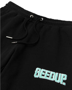 Geedup PFK EMB Shorts in Black / Teal (2024) - Bisy Clothing