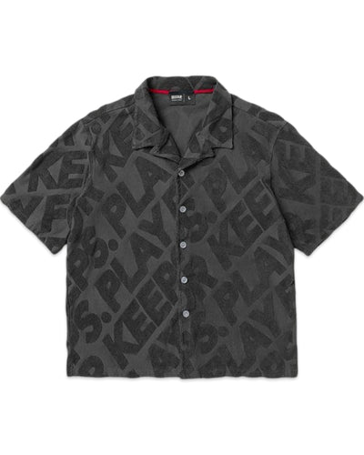 Geedup PFK Jacquard Button Shirt Charcoal (2025) - Bisy Clothing