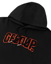 Load image into Gallery viewer, Geedup PFK Play For Keeps Hoodie Black / Black Orange (2024) - Bisy Clothing