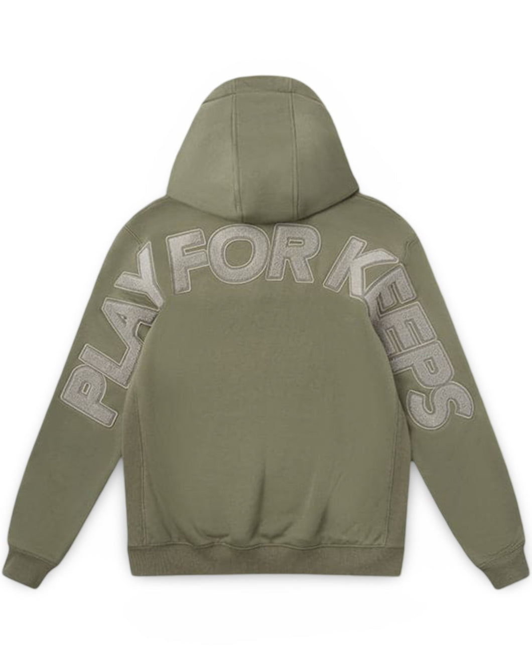 Geedup PFK Play For Keeps Hoodie in Olive Tonal (2025) - Bisy Clothing