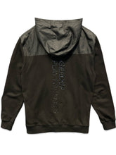 Load image into Gallery viewer, Geedup PFK Play For Keeps Nylon Fleece Hoodie in Black - Bisy Clothing