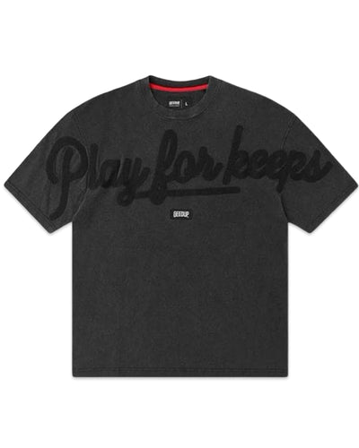 Geedup PFK Play For Keeps T-Shirt in Vintage Washed Black (2024) - Bisy Clothing