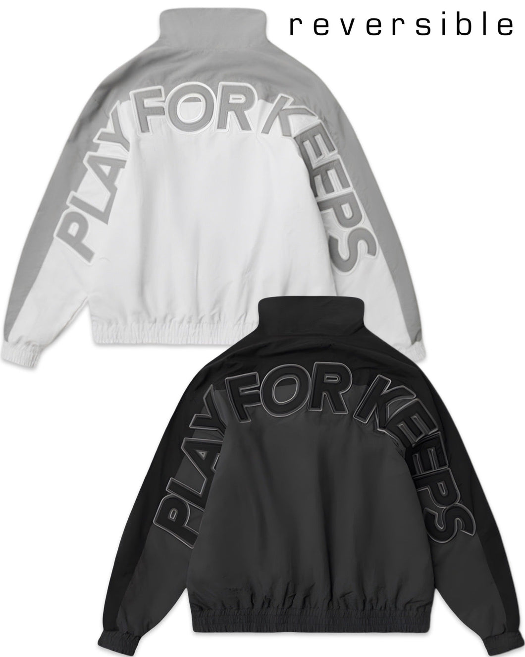 Geedup PFK Reversible Jacket in Black / White / Grey (2025) - Bisy Clothing