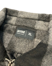 Load image into Gallery viewer, Geedup Play for Keeps PFK Flannel Jacket Black/Grey (2024) - Bisy Clothing