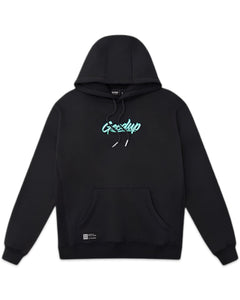 Geedup Script Hoodie Navy / Teal (2025) - Bisy Clothing