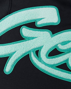 Geedup Script Hoodie Navy / Teal (2025) - Bisy Clothing