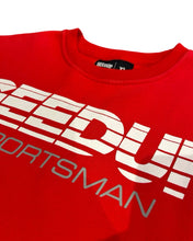 Load image into Gallery viewer, Geedup Sportsman Crewneck Jumper in Red (2021) - Bisy Clothing