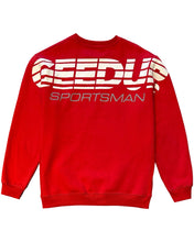 Load image into Gallery viewer, Geedup Sportsman Crewneck Jumper in Red (2021) - Bisy Clothing