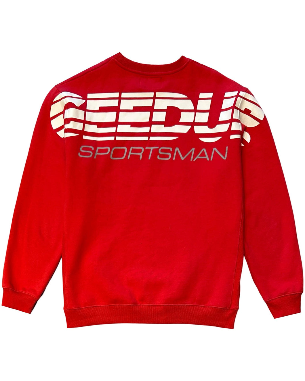 Geedup Sportsman Crewneck Jumper in Red (2021) - Bisy Clothing