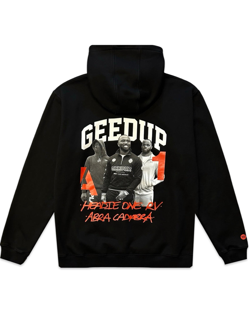 Geedup Spotify Selects Headie One, RV, Abra Cadabra Hoodie Black Unreleased - Bisy Clothing