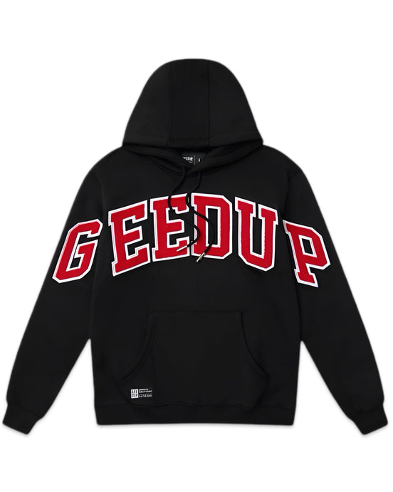 Geedup Team Logo Hoodie Black / White / Red (2025) - Bisy Clothing