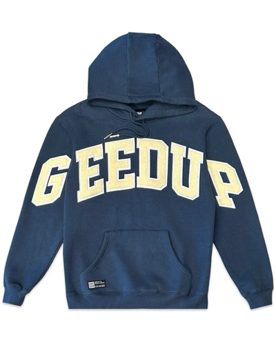 Geedup Team Logo Hoodie in Blue / Wheat (2021) - Bisy Clothing